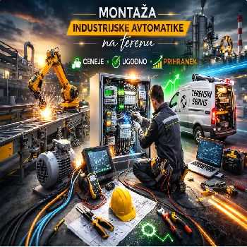 Montaža industrijske avtomatike na terenu ponderirano